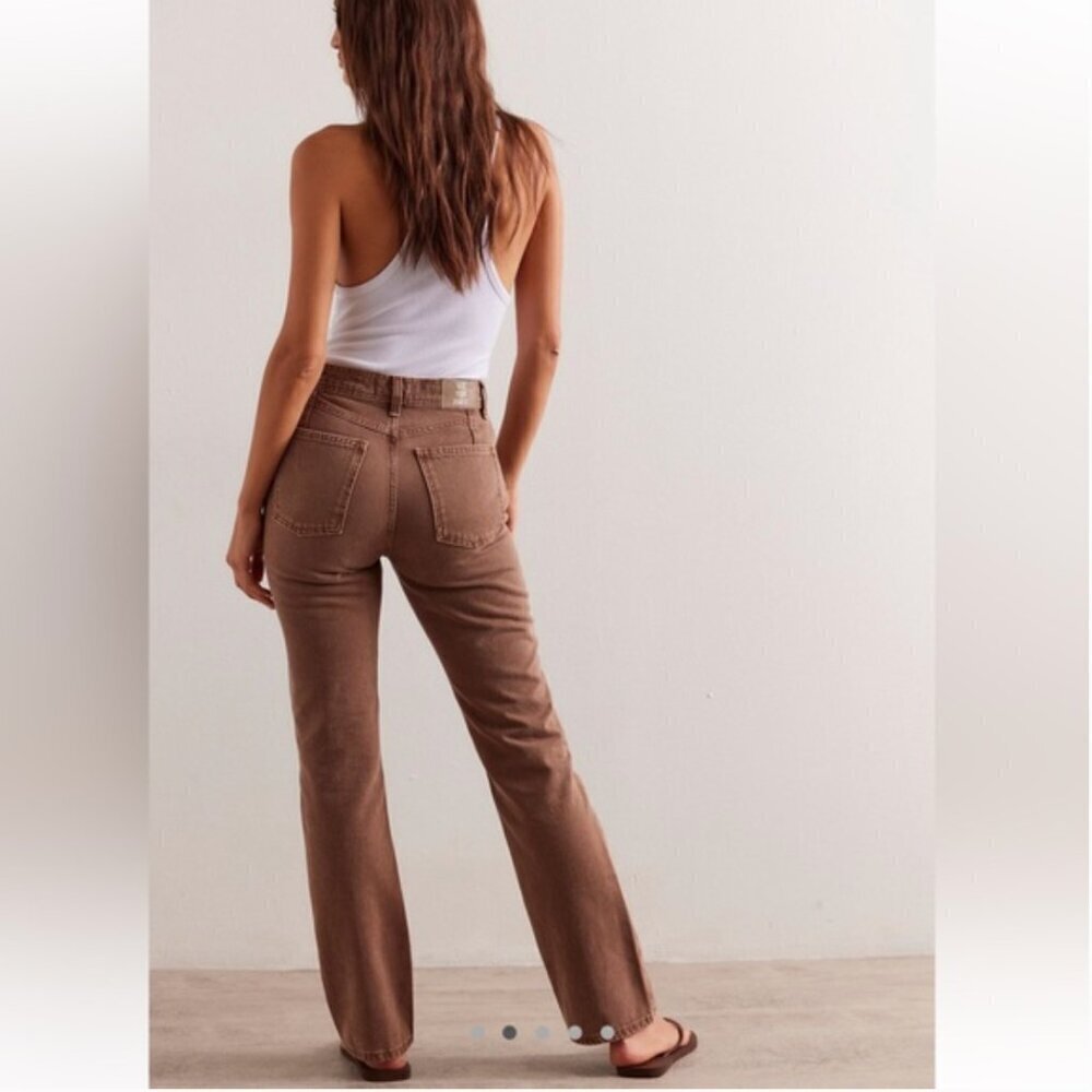 NWOT Free People Xena Slim Straight Jeans size 32 - Picture 2 of 12